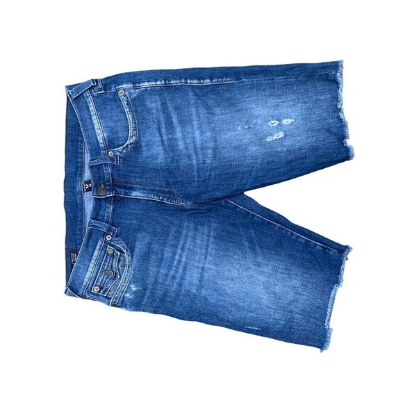 True Religion Jeans Shorts Size 36 RICKY Blue - Picture 3 of 4